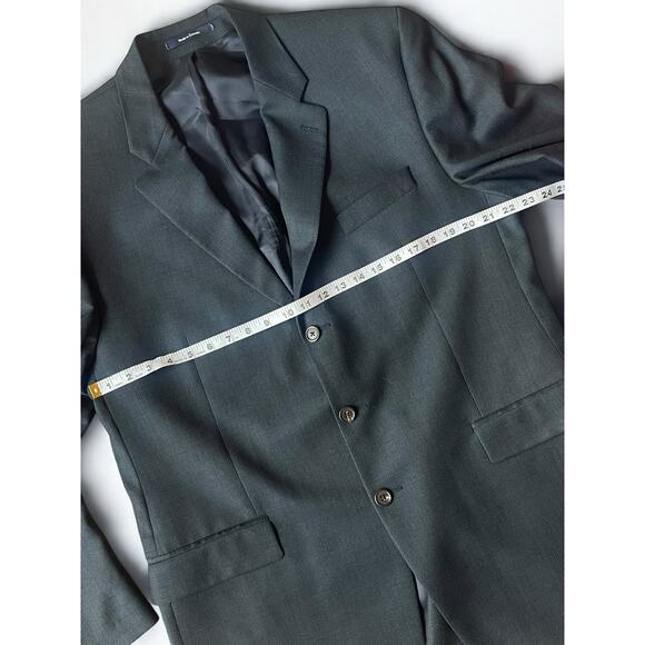 Chaps Ralph Lauren Blazer 46L Navy Wool Cashmere Preppy Old Money Made in Canada - Picture 5 of 9